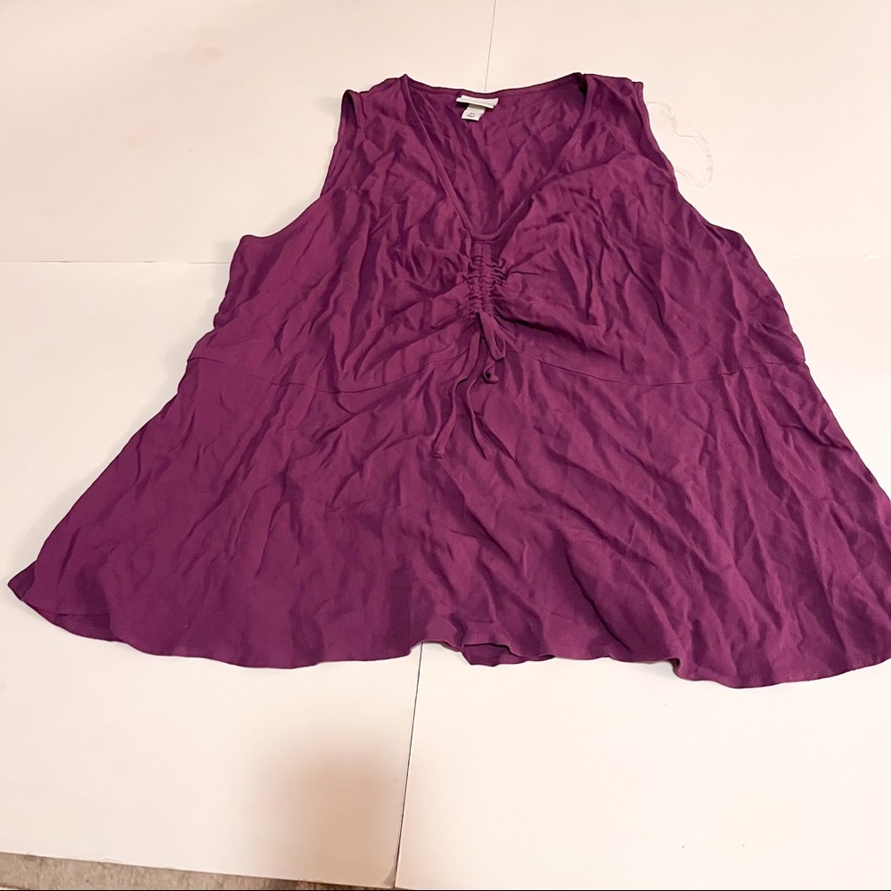 Ava and Viv purple tank SZ-2x